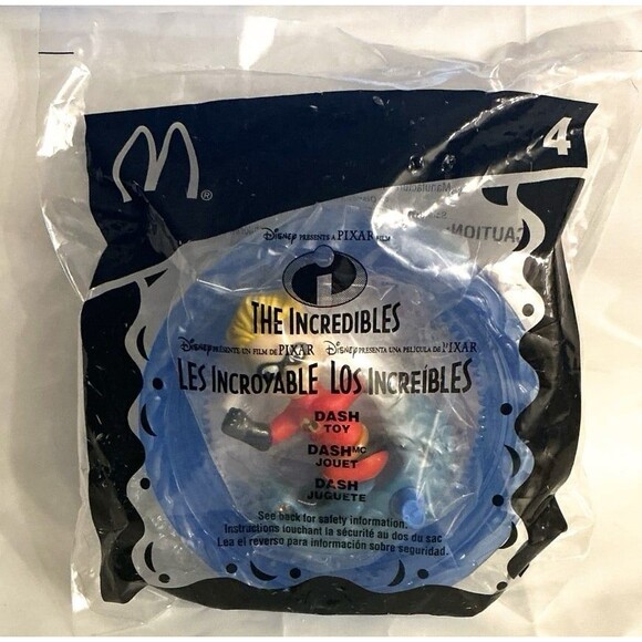 DASH Disney’s The Incredibles Movie Toy Collectible McDonald’s #4 NEW 2004 - Picture 2 of 3